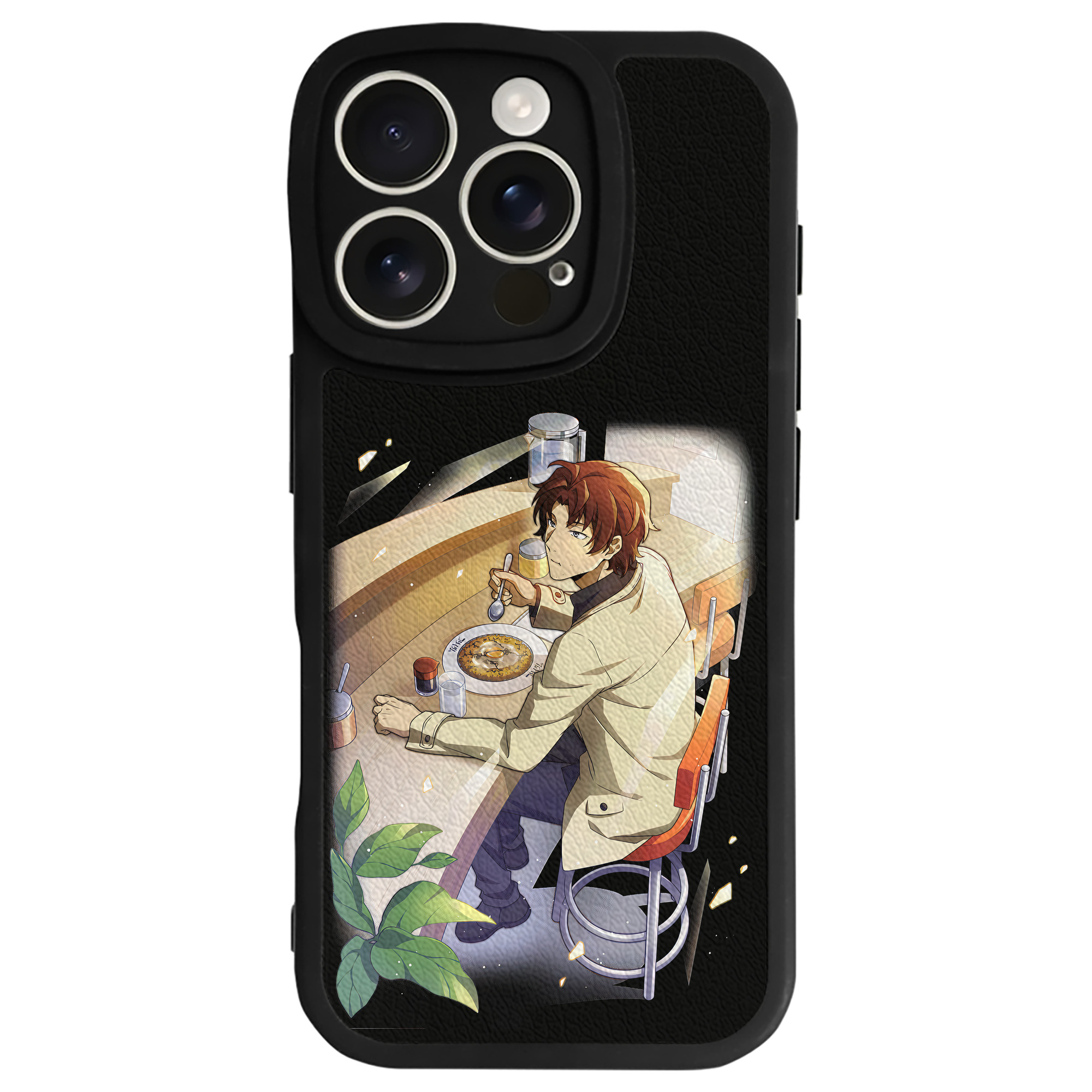 （画像用） 文豪ストレイドッグス Bungo Stray Dogs 【iPhone 16シリーズ対応】シリコンスマホケース（レザー調） 材質：シリコン